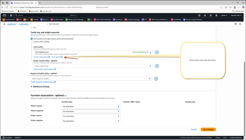 CloudFront TTL Screenshot 2
