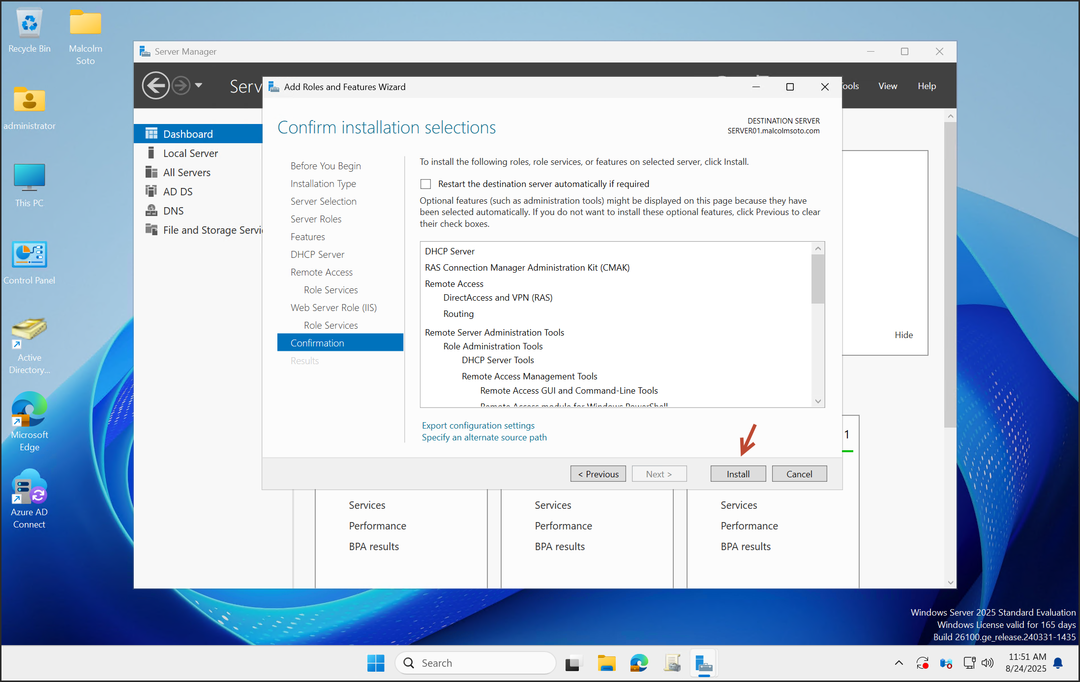 Installation Progress